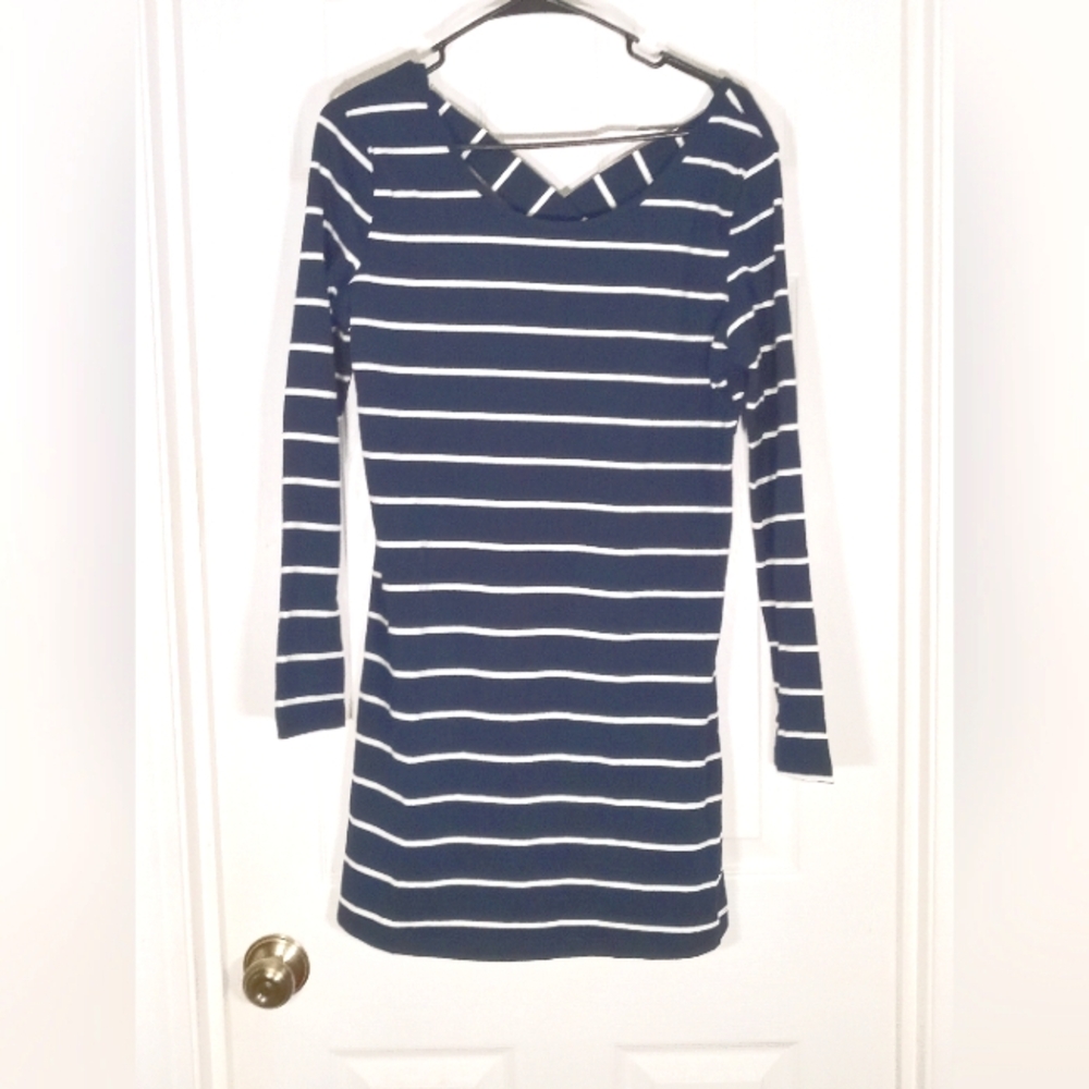 T-shirt Dress Long Sleeve Mini FISOUL Medium